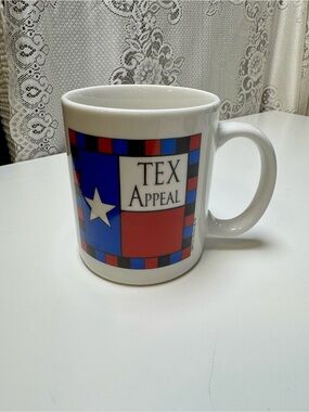 Ceramic Mug in Red & Blue